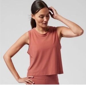 Athleta Ultimate Muscle Tank Camisole Muted Red 1X